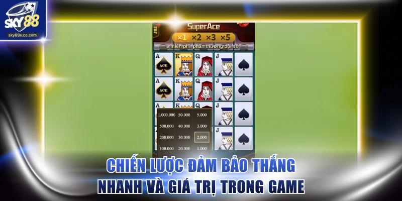 Chiến lược đảm bảo thắng nhanh và giá trị trong game