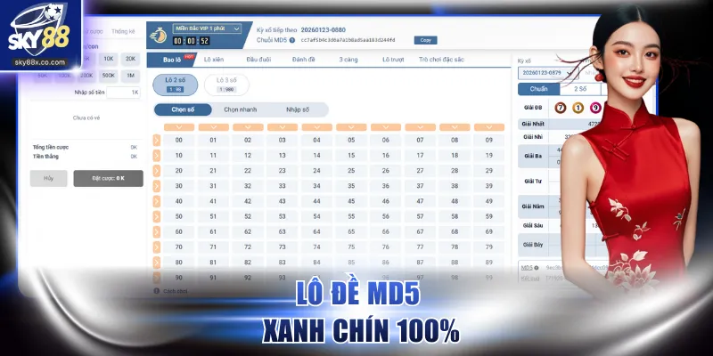 Lô đề MD5 xanh chín 100%