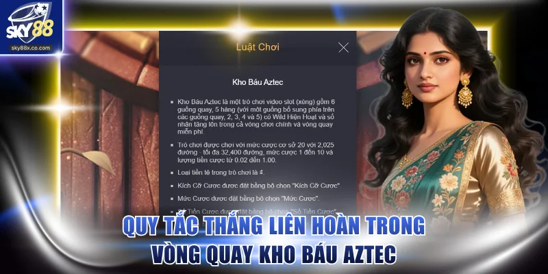Quy tắc thắng liên hoàn trong vòng quay Kho báu Aztec